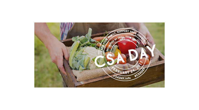 CSA Day Offers Second Chance for New Year’s Resolutions Celebrate Community-Supported Agriculture on Feb. 24