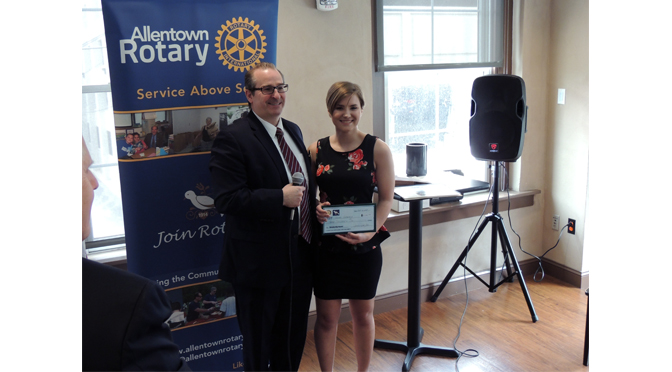 The Roger and Louise Mullin Scholarship presented by The Allentown Rotary Club