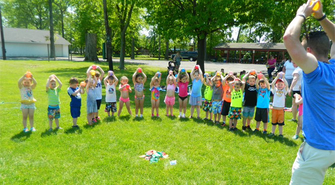 St. Isidore School students in action as they participate in Field Day at Quakertown Memorial Park