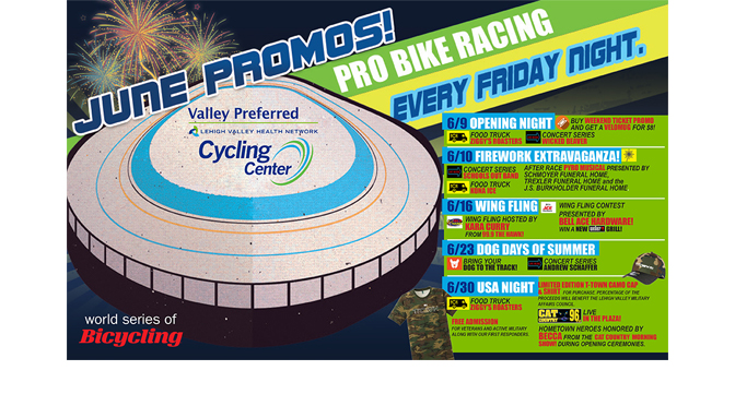 June Promo Schedule Unveiled for Valley Preferred Cycling Center