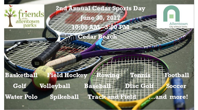 2ND ANNUAL CEDAR SPORTS DAY JUNE 30 AT CEDAR BEACH