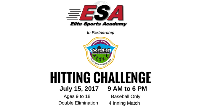 Elite Sports Academy to Host Lehigh Valley SportsFest Hitting Challenge