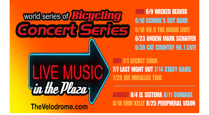 Lineup for Concert Series at Valley Preferred Cycling Center Announced