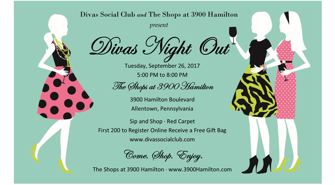 Divas Night Out Takes Over the Shops at 3900 Hamilton  Tuesday, September 26, 2017