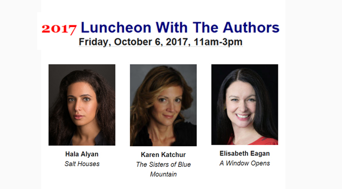Society of the Arts October 6 Luncheon  With The Authors Features Three Women Authors
