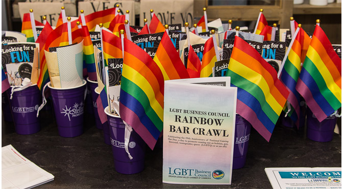 LGBT Business Council “National Coming Out Day with a Rainbow Bar Crawl” – Photos by: John DelGrosso