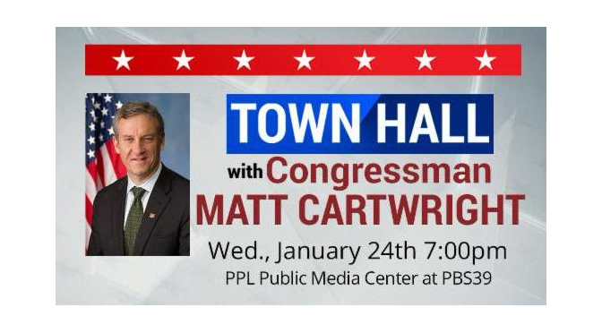 PBS39 to Host Town Hall Meeting with U.S. Representative Matt Cartwright 
