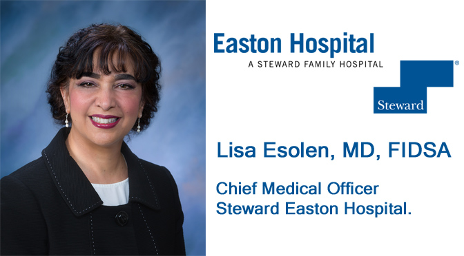 Lisa Esolen, MD, FIDSA appointed Chief Medical Officer at Steward Easton Hospital