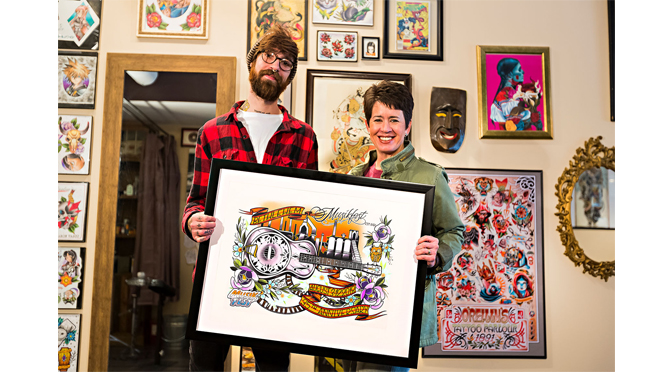 Musikfest’s 2018 Artwork is Awesome Enough to Wear Official 35th Anniversary Poster is created by Montgomery County Tattoo Artist