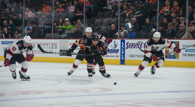 The AHL Atlantic Division continues to chase the league-leading Lehigh Valley Phantoms