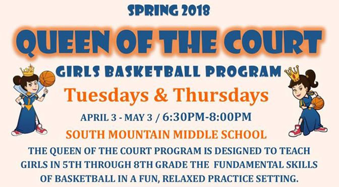 Allentown Department of Parks & Recreation’s Spring Queen of the Court Pasketball Program