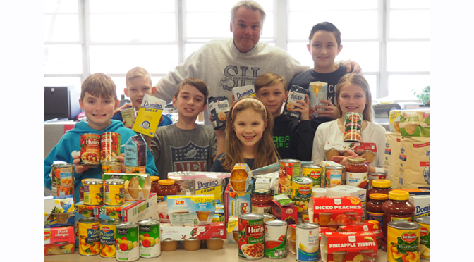 Students Participate in School District Food Drive & Quarter Collection