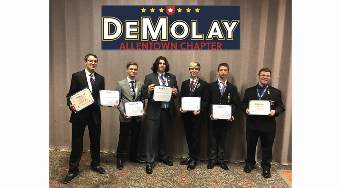 Allentown DeMolay Chapter Named Most Outstanding Chapter of the Year in Pennsylvania