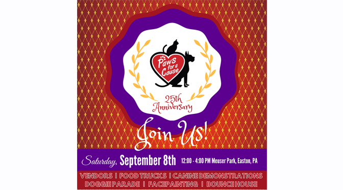 25th Annual Paws for a Cause –  Saturday, September 8th