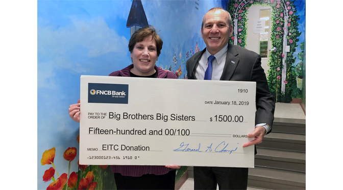 FNCB Bank Makes $1,500 EITC Donation to BBBSLV to support school-based mentoring program