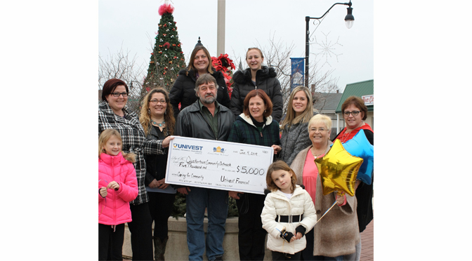 UNIVEST FINANCIAL AWARDS $5,000 TO QUAKERTOWN COMMUNITY OUTREACH AS WINNER OF SEVENTH ANNUAL CARING FOR COMMUNITY GIVEAWAY