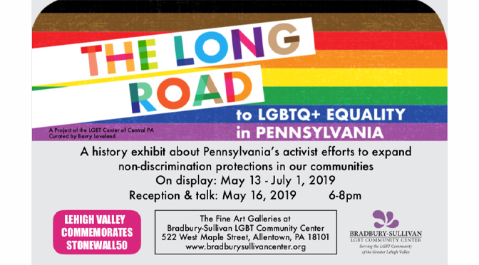 Bradbury-Sullivan LGBT Community Center Hosting Traveling Exhibit of LGBT History