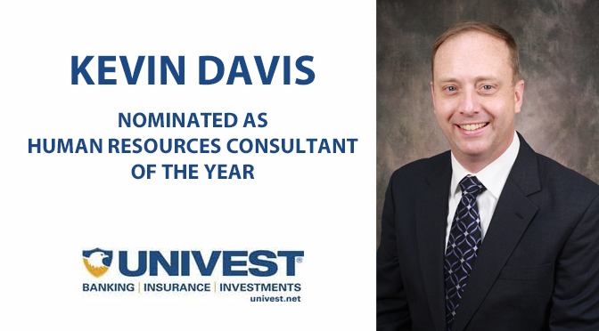 Univest’s Kevin Davis Nominated as HR Consultant of the Year