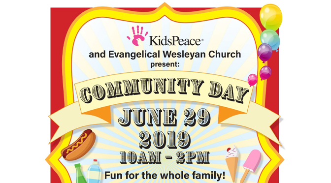 KidsPeace and Evangelical Wesleyan Church to Host East Side Community Day in Allentown on Saturday, June 29