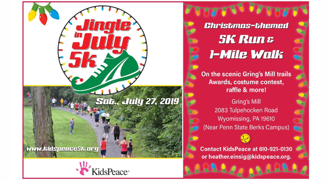 Reading FCCP Office to Host 8th Annual Jingle in July 5K Fun Run/One Mile Walk Saturday, July 27, 2019