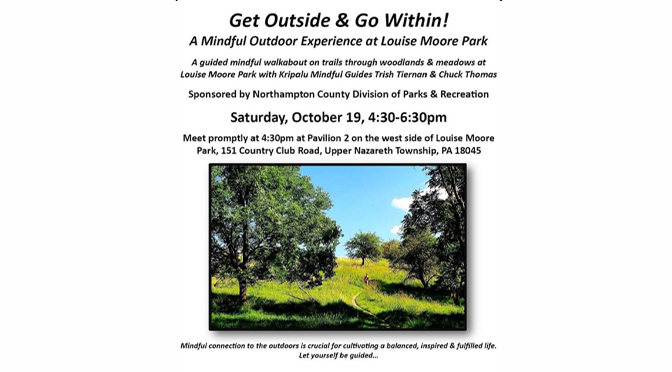 Mindful Outdoor Experience at Louise Moore Park