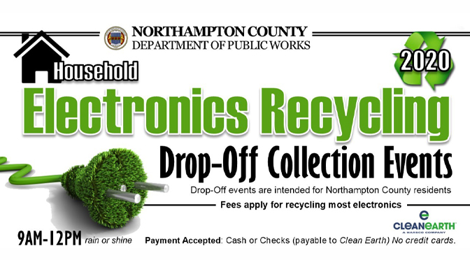 Household Electronics Recycling Drop-Off Events for 2020