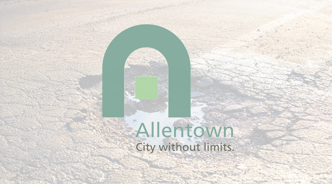 ALLENTOWN POTHOLE HOTLINE IN OPERATION