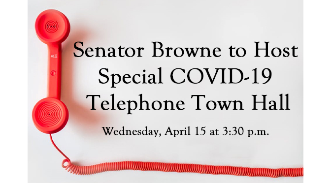 Senator Browne to Host Special COVID-19 Telephone Town Hall