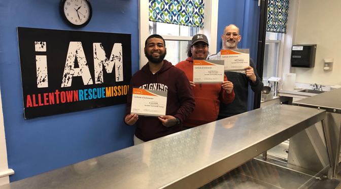 Allentown Rescue Mission Provides ServSafe National Food Handler Training