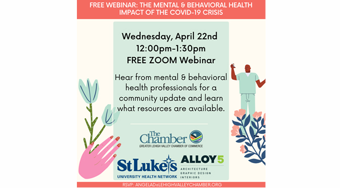 The Chamber and St. Luke’s to Host Free Webinar on Mental Health Impact of COVID-19