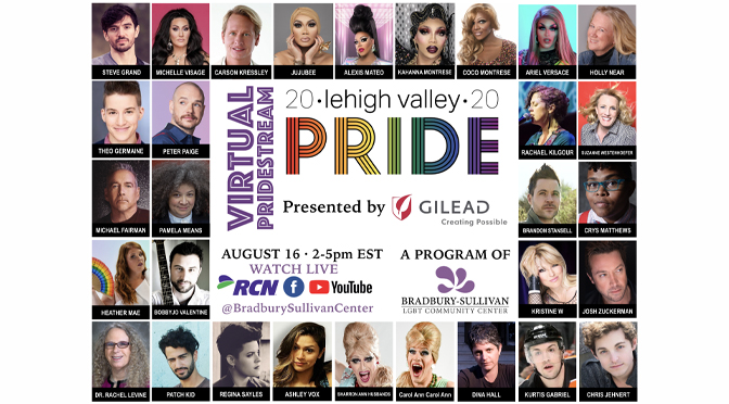 Bradbury-Sullivan LGBT Community Center Announces Virtual Lehigh Valley Pride Program