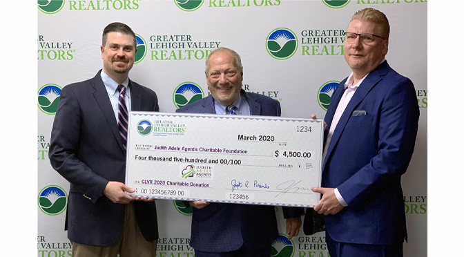 Greater Lehigh Valley REALTORS Names Judith Adele Agentis Charitable Foundation as Charity of 2020