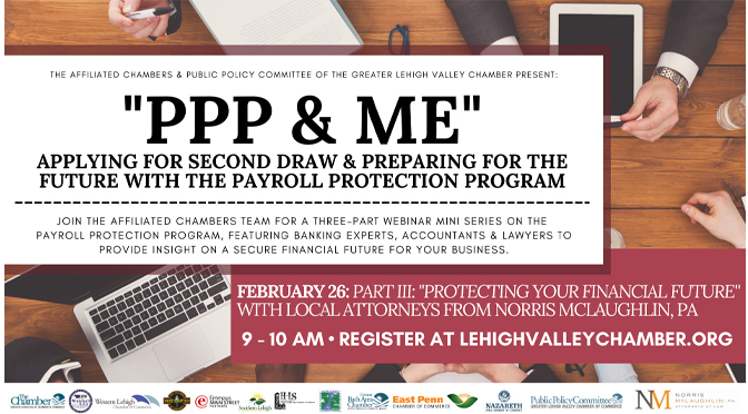 PPP & Me: Three Part FREE Educational Series Closing out with Norris McLaughlin on Friday February 26
