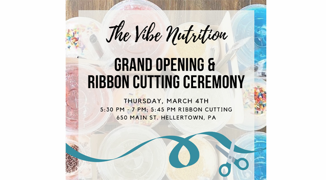 Grand Opening & Ribbon Cutting Ceremony to be hosted  for The Vibe Nutrition