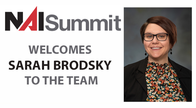 NAI SUMMIT WELCOMES SARAH BRODSKY TO THE TEAM