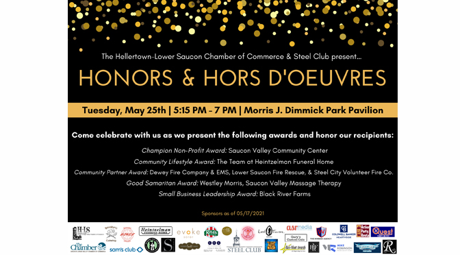 Hellertown-Lower Saucon Chamber to host Honors & Hors D’oeuvres Awards Ceremony