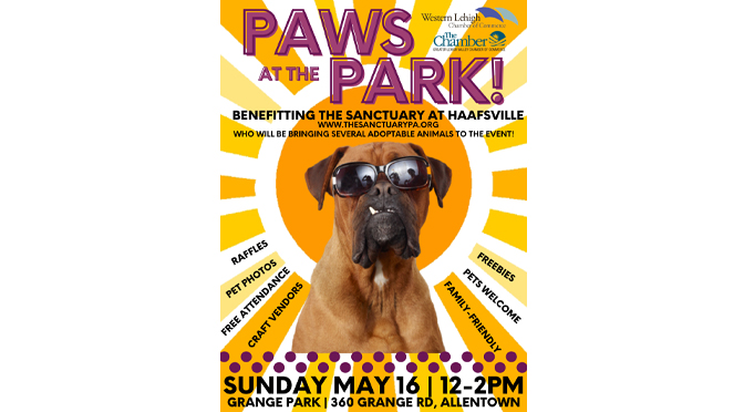 Food, Pets & More at PAWS AT THE PARK to Benefit Sanctuary at Haafsville