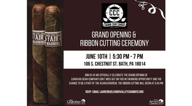 Grand Opening & Ribbon Cutting Ceremony to be hosted  for Caravan Cigar Company