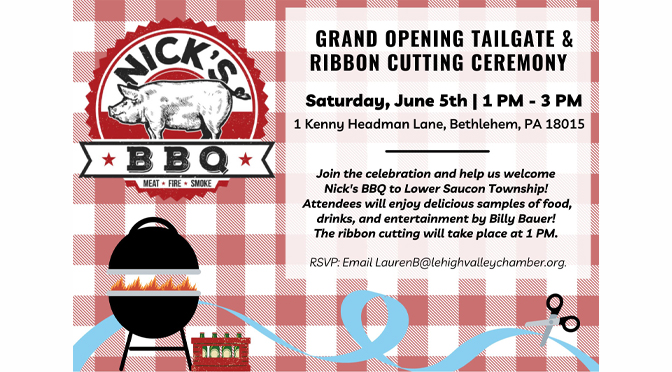 Grand Opening Tailgate & Ribbon Cutting Ceremony to be hosted  for Nick’s BBQ