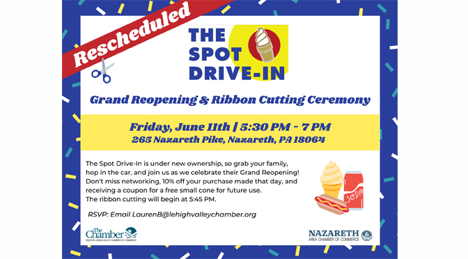 Rescheduled Grand Reopening & Ribbon Cutting Ceremony to be hosted  for The Spot Drive-In