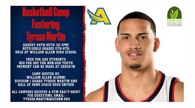 ALLEN HOOPS STAR CONDUCTS CAMP