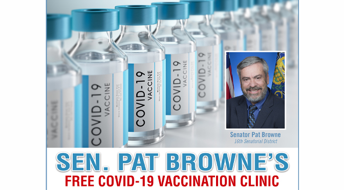 Senator Pat Browne to Host COVID-19 Vaccination Clinic