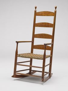 American, Shaker, (Mount Lebanon Community, New Lebanon, New York, organized 1787, disbanded 1947), Rocking Chair, 1840–1860, maple, hickory. Philadelphia Museum of Art: Gift of Mr. and Mrs. Julius Zieget, 1963 (1963-160-30)