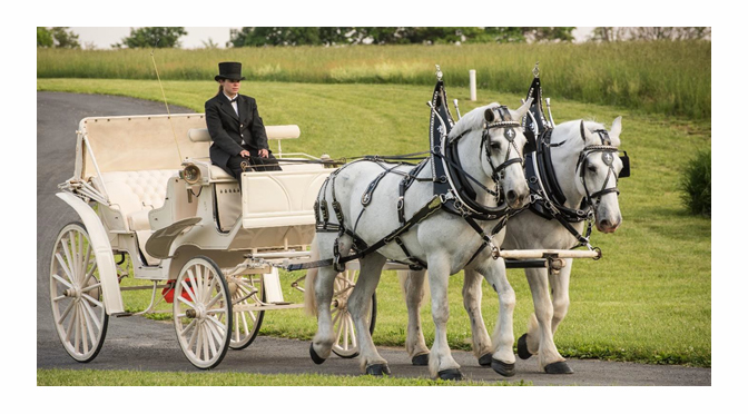 HORSE-DRAWN CARRIAGE RIDES AT THE PROMENADE SHOPS AT SAUCON VALLEY