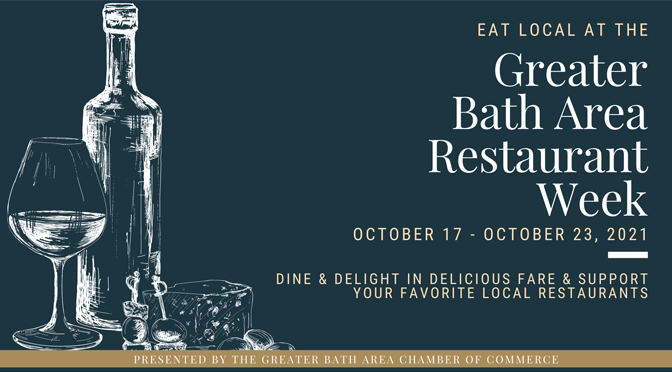 2nd Annual Greater Bath Area Restaurant Week to begin  on Sunday, October 17th