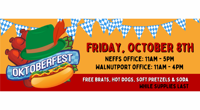 Join the Neffs National Bank in celebrating Oktoberfest!