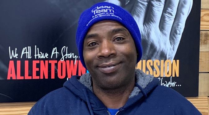 The Allentown Rescue Mission’s Clean Team Workforce Employee of the Month Kevin C.