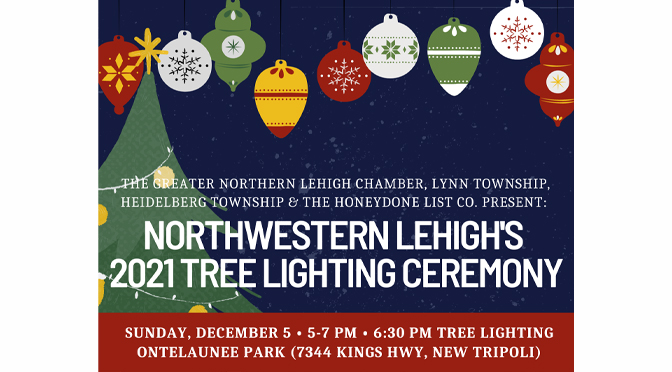 Greater Northern Lehigh Hosts Inaugural Northwestern  Lehigh Tree Lighting Ceremony at Ontelaunee Park