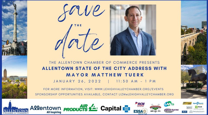 The Allentown Chamber of Commerce Presents the State of the City Address with Mayor Matthew Tuerk