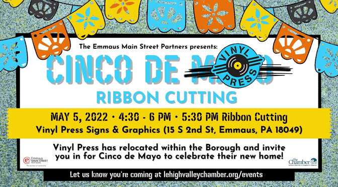 Cinco de Mayo with Vinyl Press Signs & Graphics Grand Opening!